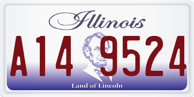 IL license plate A149524