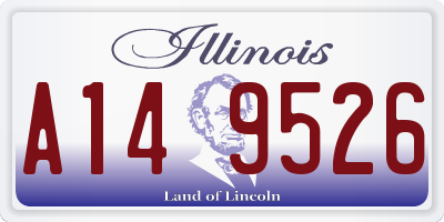 IL license plate A149526