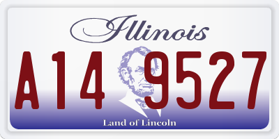 IL license plate A149527