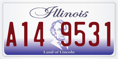 IL license plate A149531