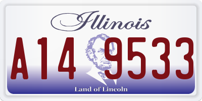IL license plate A149533