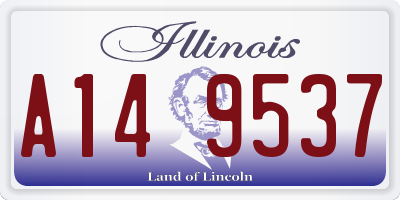 IL license plate A149537