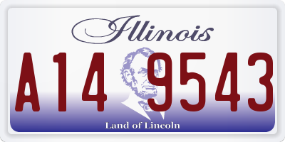 IL license plate A149543