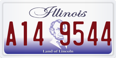 IL license plate A149544