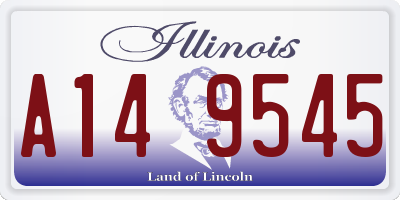IL license plate A149545