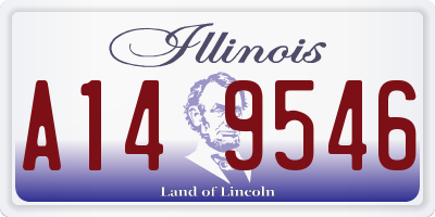 IL license plate A149546