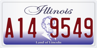 IL license plate A149549