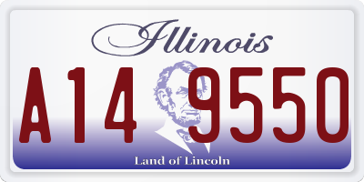 IL license plate A149550