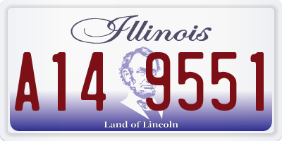 IL license plate A149551
