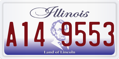 IL license plate A149553