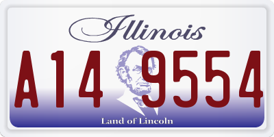 IL license plate A149554