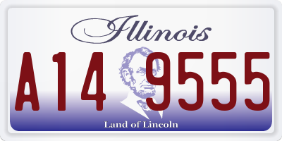 IL license plate A149555