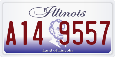 IL license plate A149557