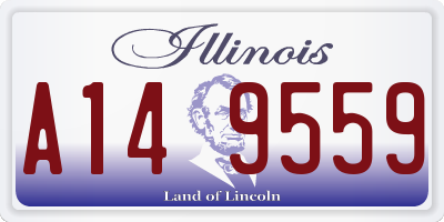 IL license plate A149559