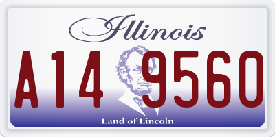 IL license plate A149560