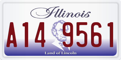 IL license plate A149561