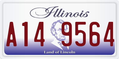 IL license plate A149564