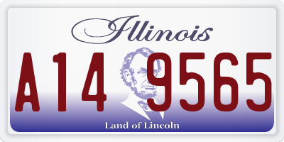 IL license plate A149565