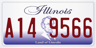 IL license plate A149566