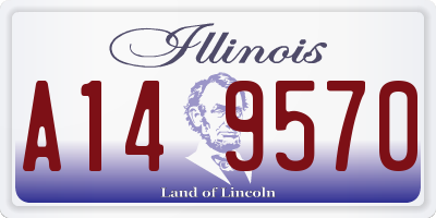 IL license plate A149570