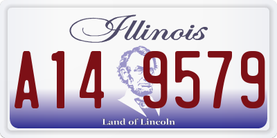 IL license plate A149579