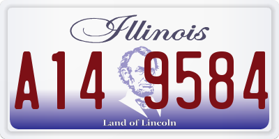 IL license plate A149584