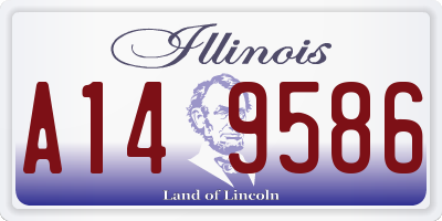 IL license plate A149586
