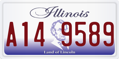 IL license plate A149589