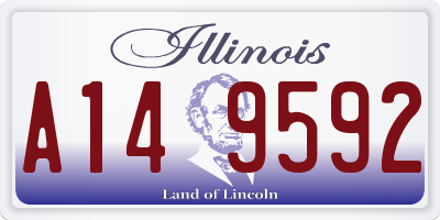 IL license plate A149592