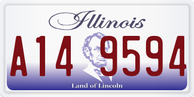 IL license plate A149594