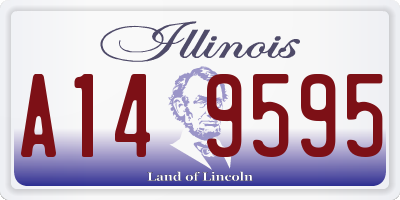 IL license plate A149595