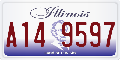 IL license plate A149597