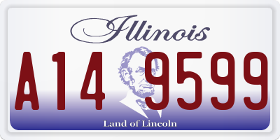 IL license plate A149599