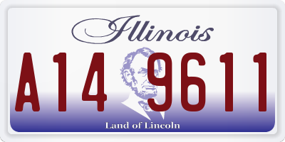 IL license plate A149611