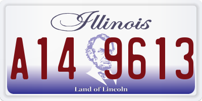 IL license plate A149613