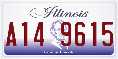 IL license plate A149615