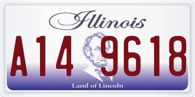 IL license plate A149618
