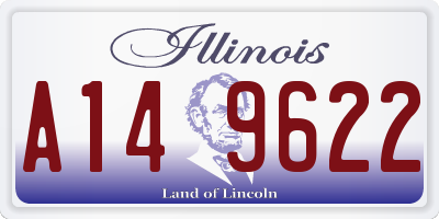 IL license plate A149622