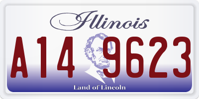 IL license plate A149623