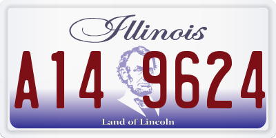 IL license plate A149624