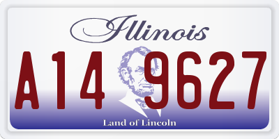 IL license plate A149627