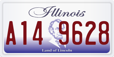 IL license plate A149628