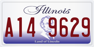 IL license plate A149629
