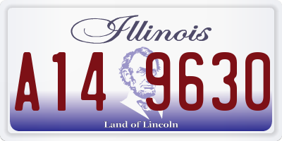 IL license plate A149630