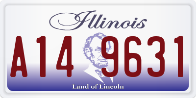 IL license plate A149631