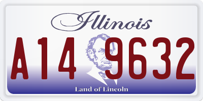 IL license plate A149632