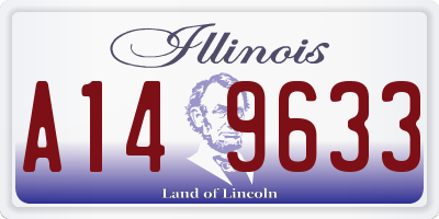 IL license plate A149633