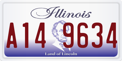IL license plate A149634