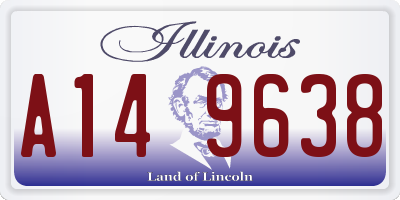IL license plate A149638
