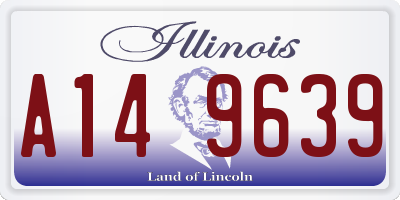 IL license plate A149639